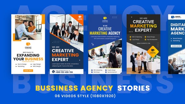 Videohive Business Agency Promo Stories Pack 36142452