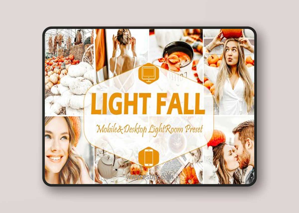 10 Light Fall Mobile & Desktop Lightroom Presets
