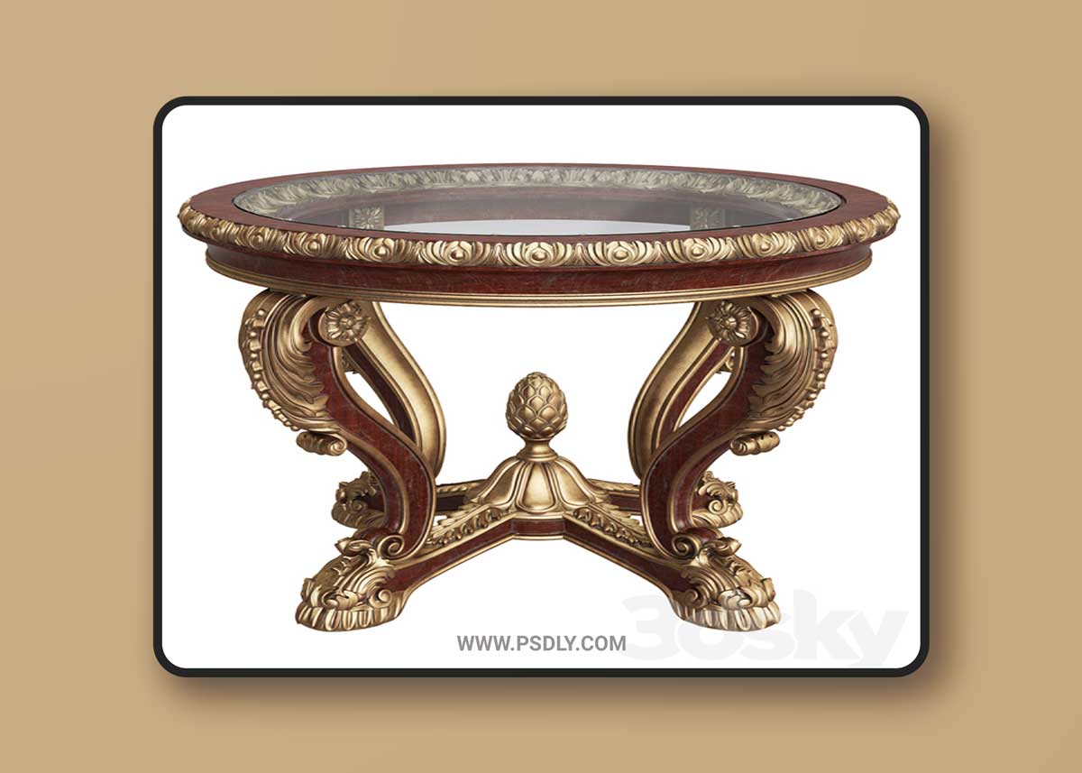 Asnaghi Interiors Pignat Table 3D Model