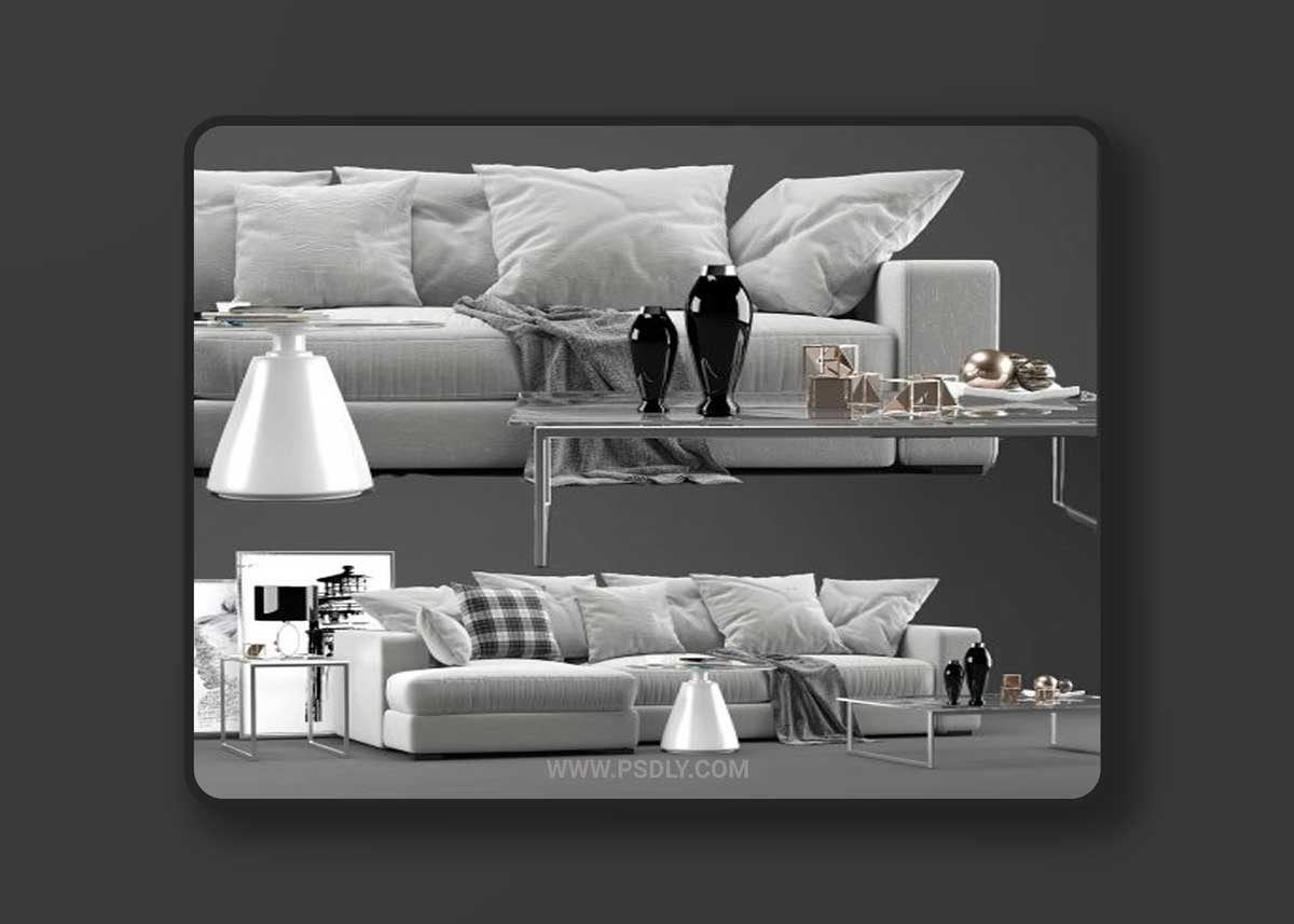 Boconcept Cenova sofa 7 3D Model