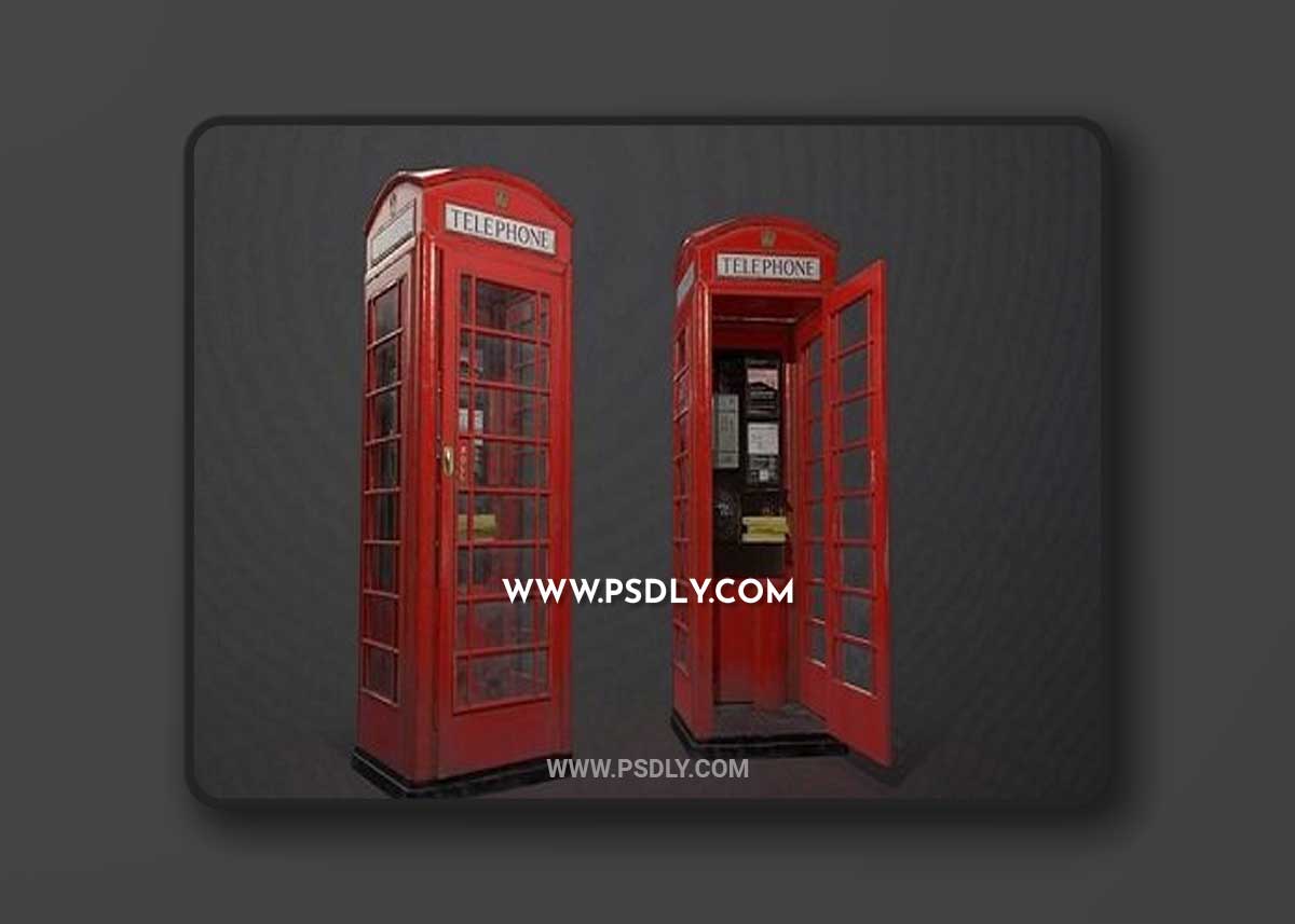 British K6 telephone box