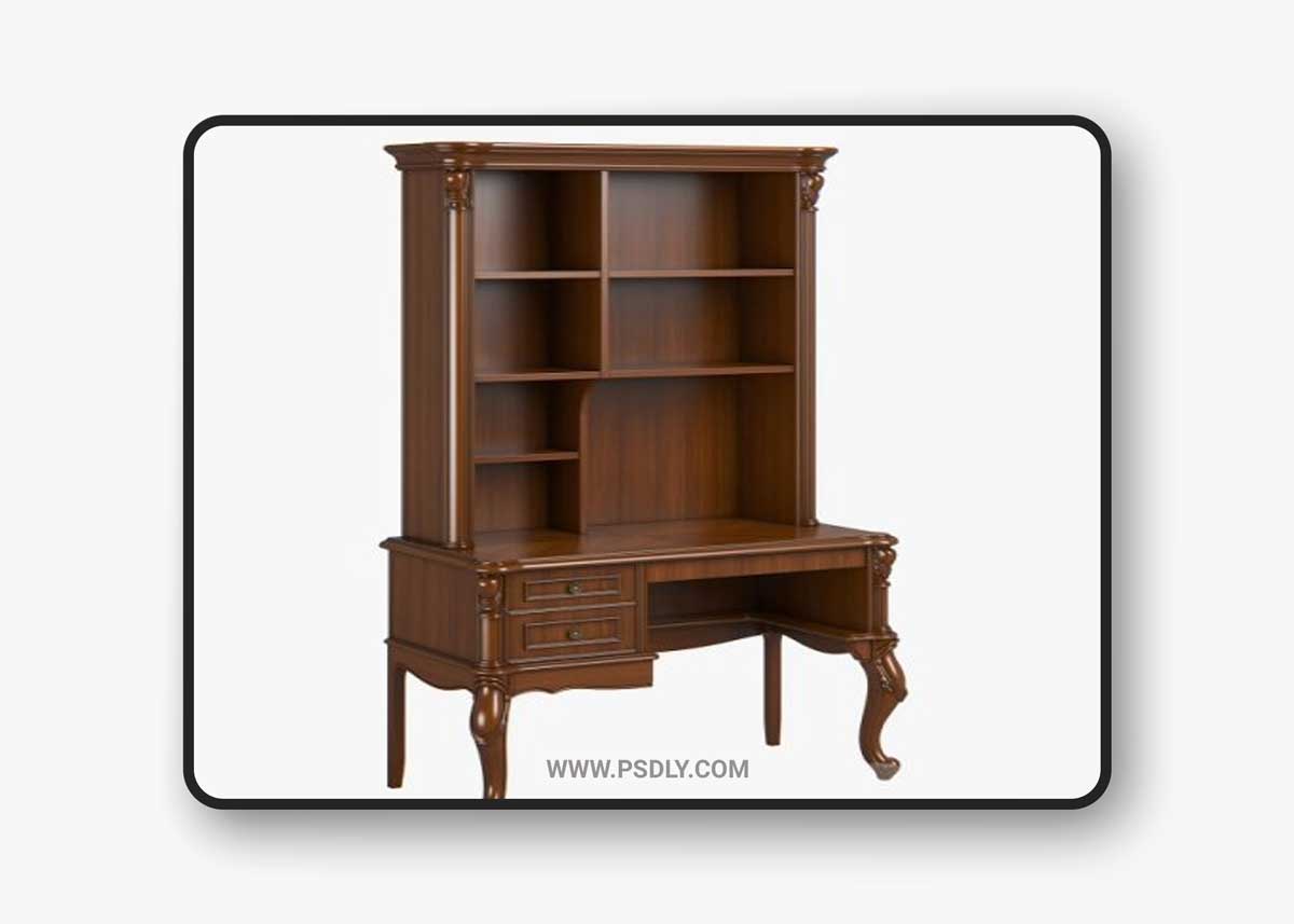 Carpenter Children Small Desk With Bookcase