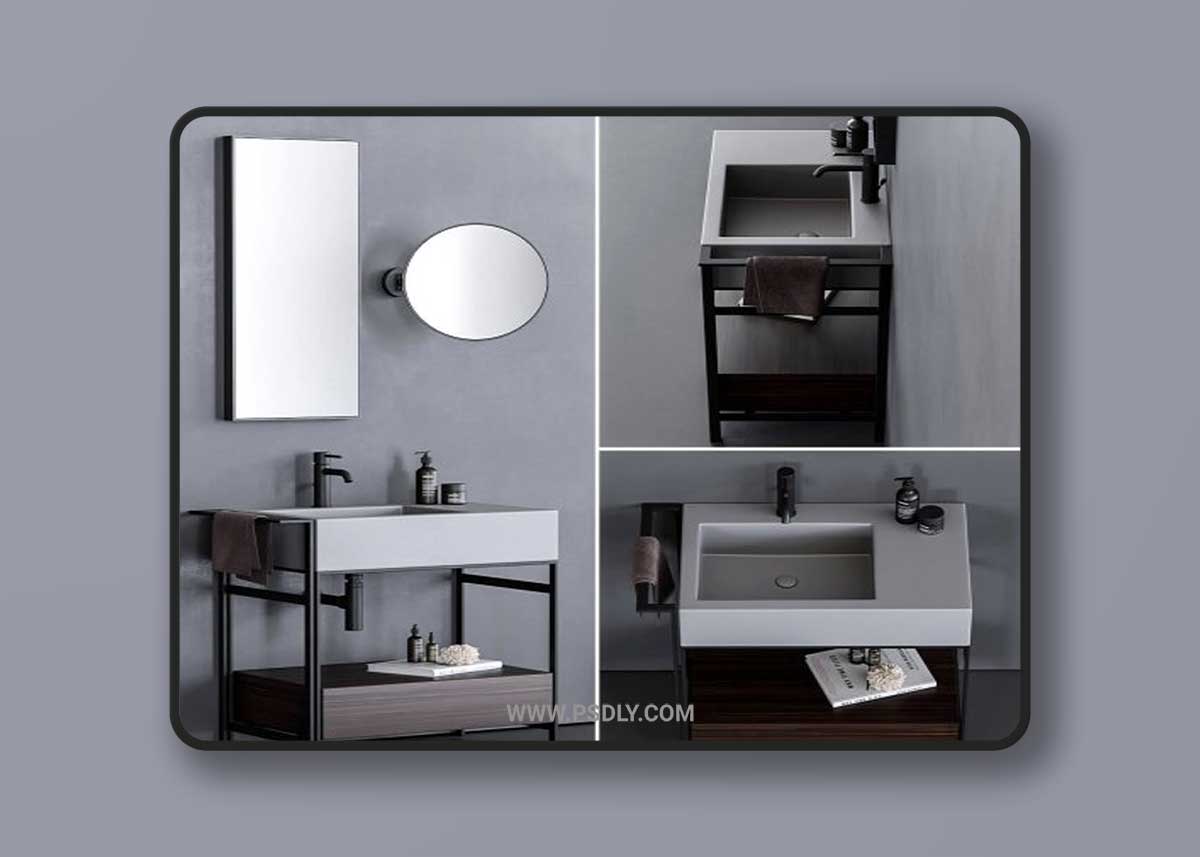 Ceramica Cielo Narciso Mini Washbasin 3D Model