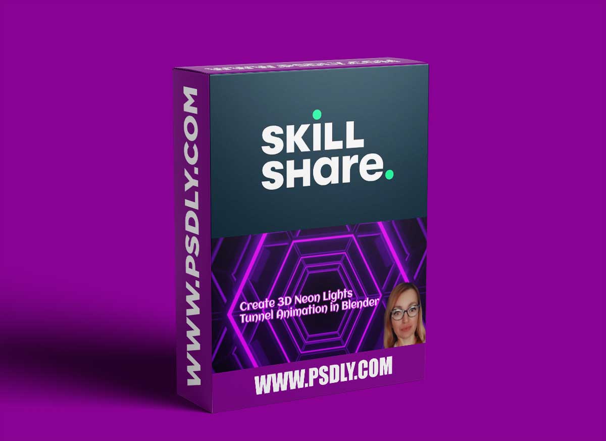 Create 3D Neon Lights Tunnel Animation in Blender