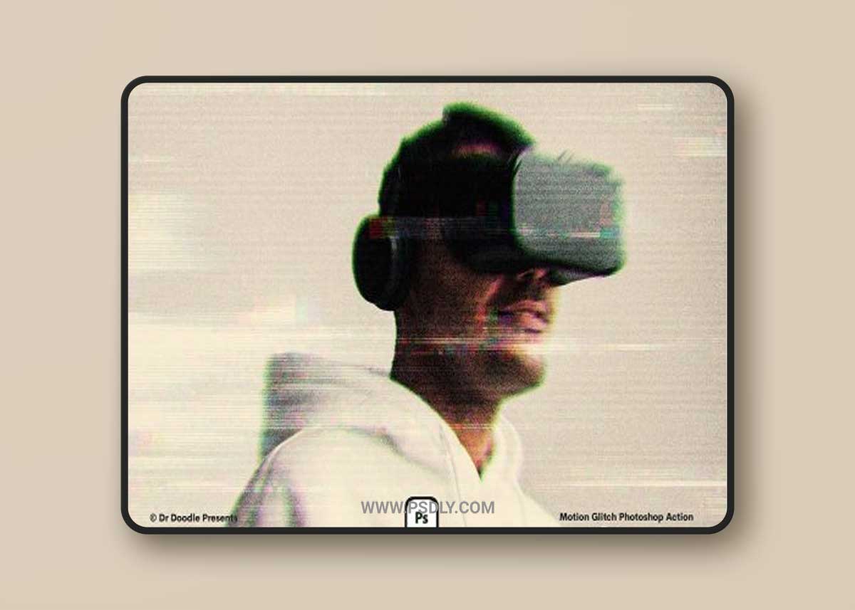 CreativeMarket - Motion Glitch Photoshop Action 7082531