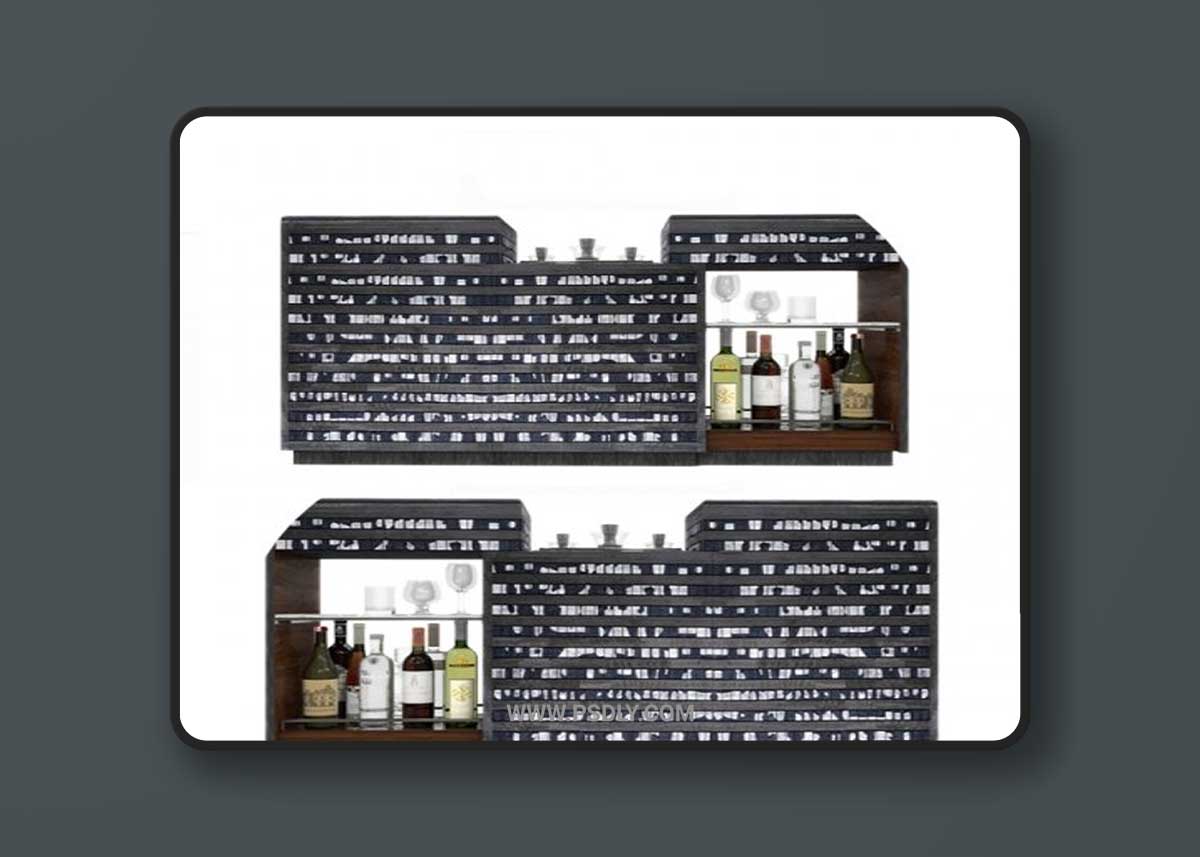 David Linley Dusk - The Cocktail Console 3D Model