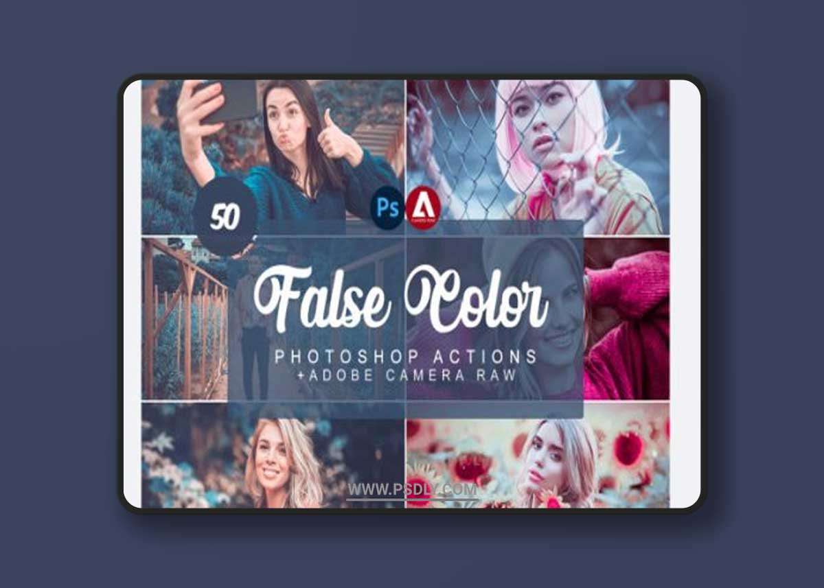 False Color Photoshop Actions