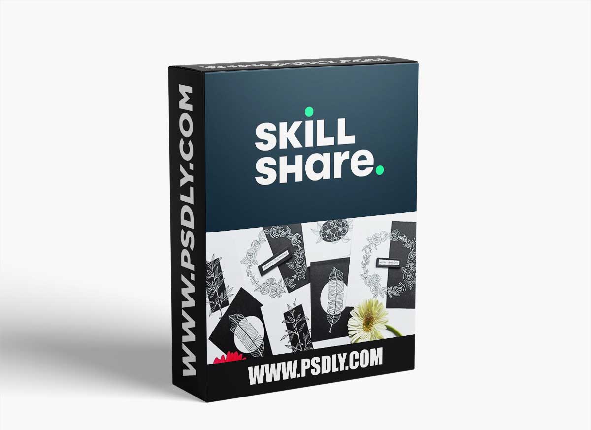 Fun Botanical Illustration | Black and white | Floral Drawings