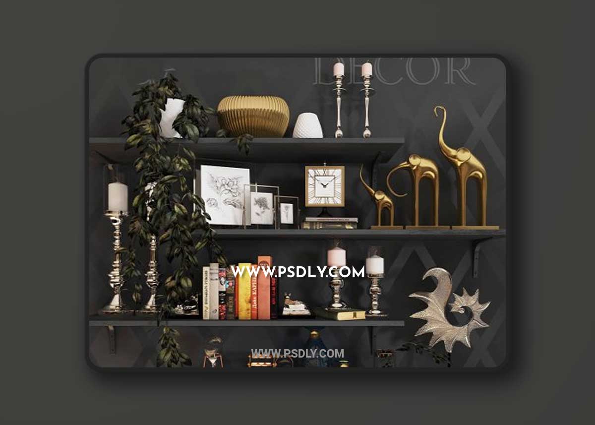 Gardia decorative set 3D Models