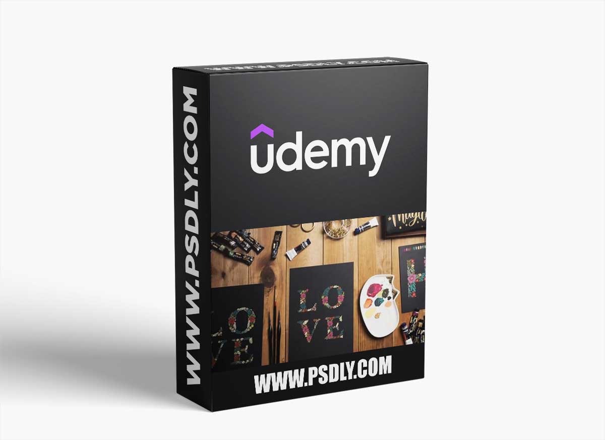 Illustrative lettering with gouache : Paint a captivating floral lettering Illustration