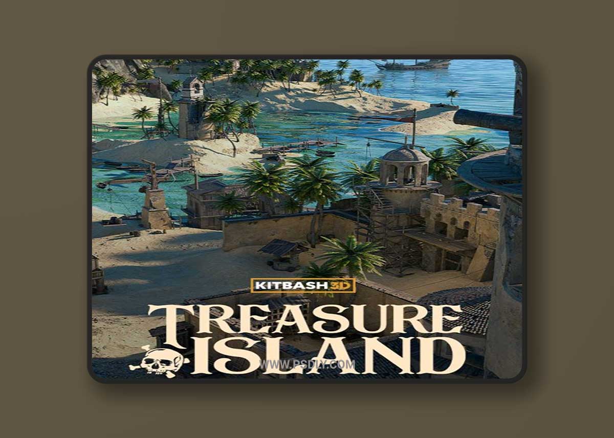 Kitbash3D – Treasure Island 3D Model