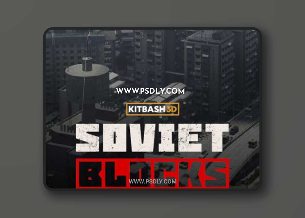 Kitbash3d – Soviet Blocks 3D Models