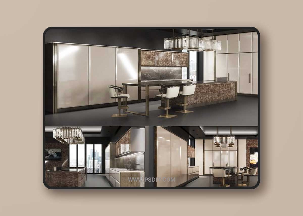 Kitchen Bizzotto factories Infinity series 3D Model