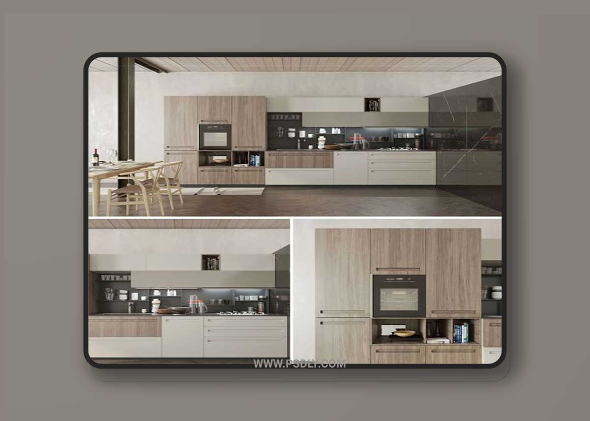 Kitchen Cucina Mood Stosa 3D Model