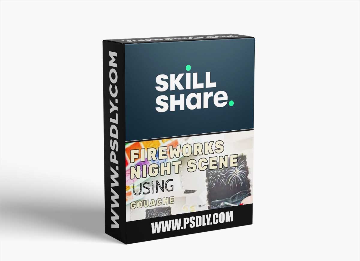 Learn How to Paint FIREWORKS and LIGHTS on night scenes with GOUACHE