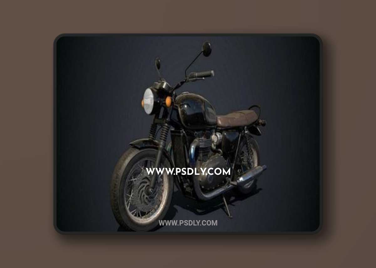 Old motorbike 3D Models