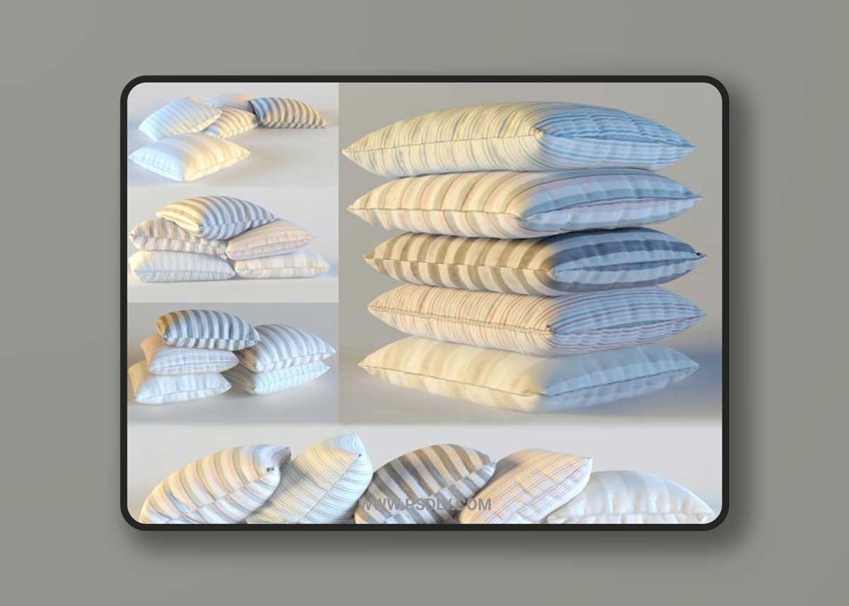 Pillows collection 7 3D Model