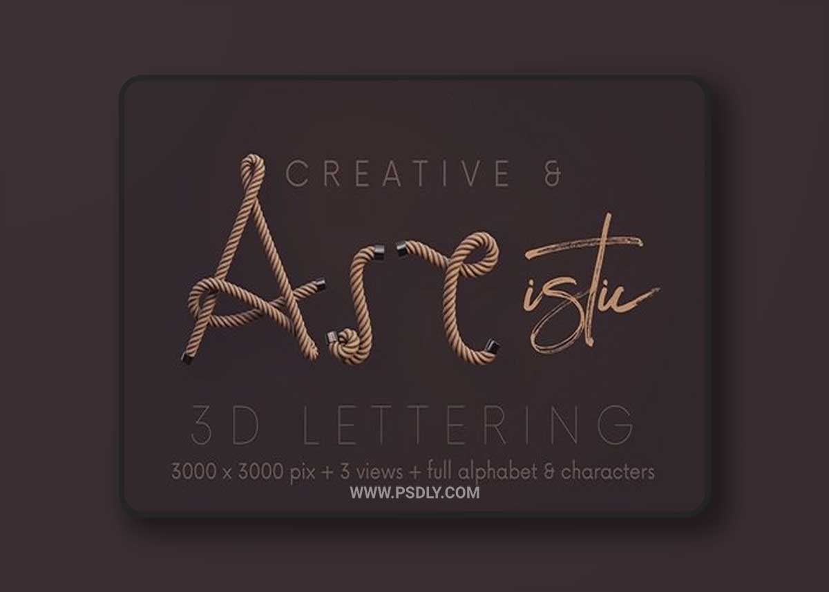 Rope - 3D Lettering