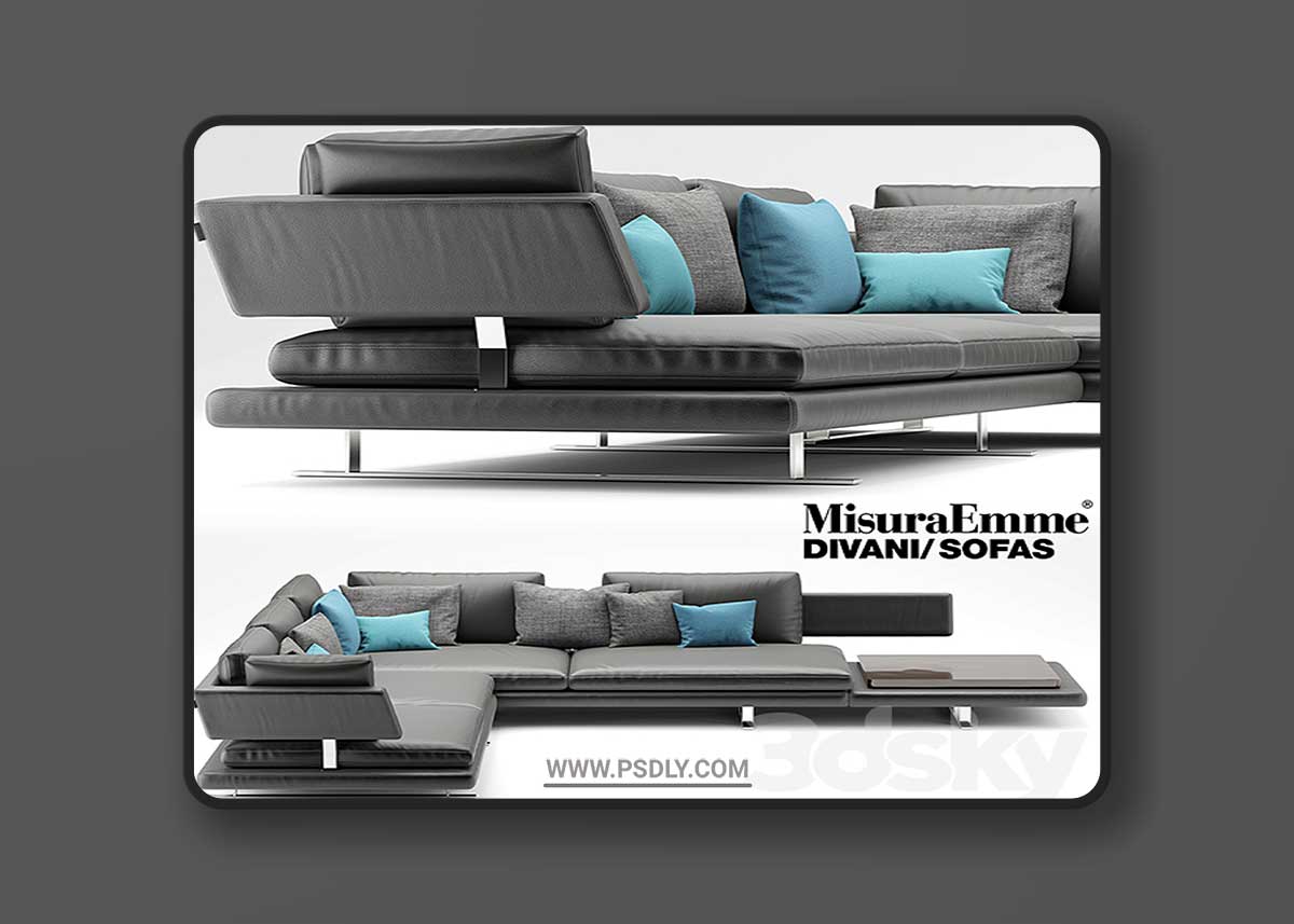 Sofa MisuraEmme BORDERLINE 3D Model