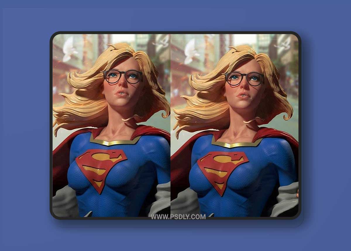 Super Girl 3D Model