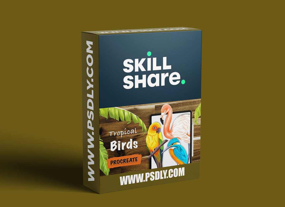 Tropical Birds In Procreate