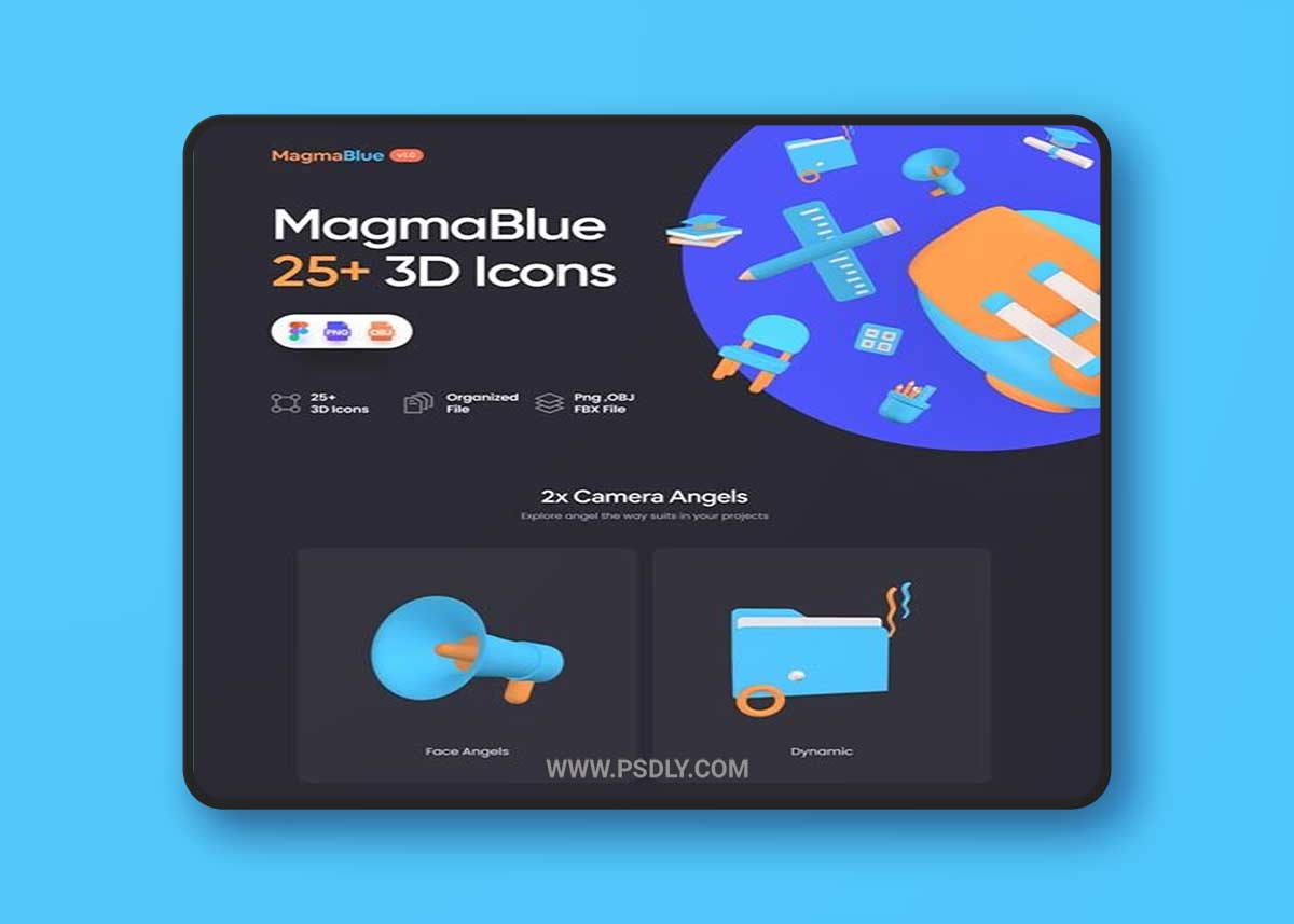 UiHut - Magmablue Education 3D Icons - 17301 3D Model