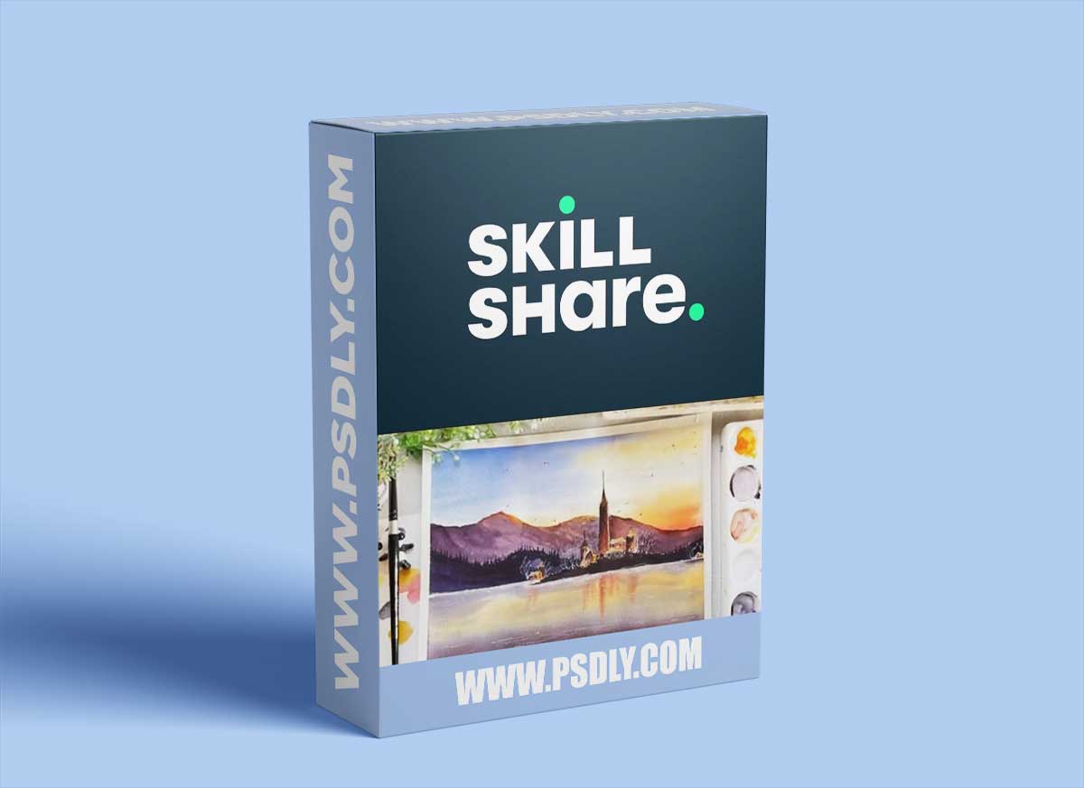 Watercolor Landscape Painting On large Paper for Beginners