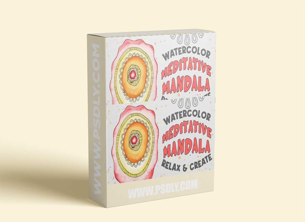 Watercolor Meditative Mandala: Relax & Create