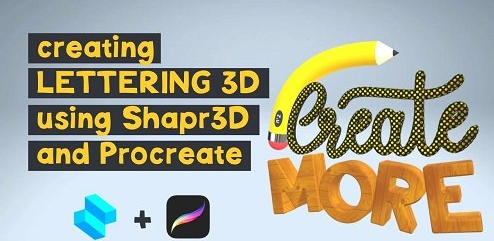 3D lettering modeling using Shapr3D and Procreate 2 image 11
