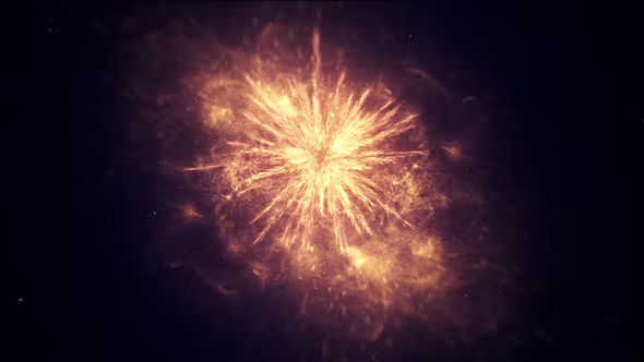 Videohive Gold Particle Explosion Logo 36489031