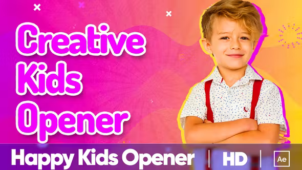 Videohive Kids Vlog Opener 36649310