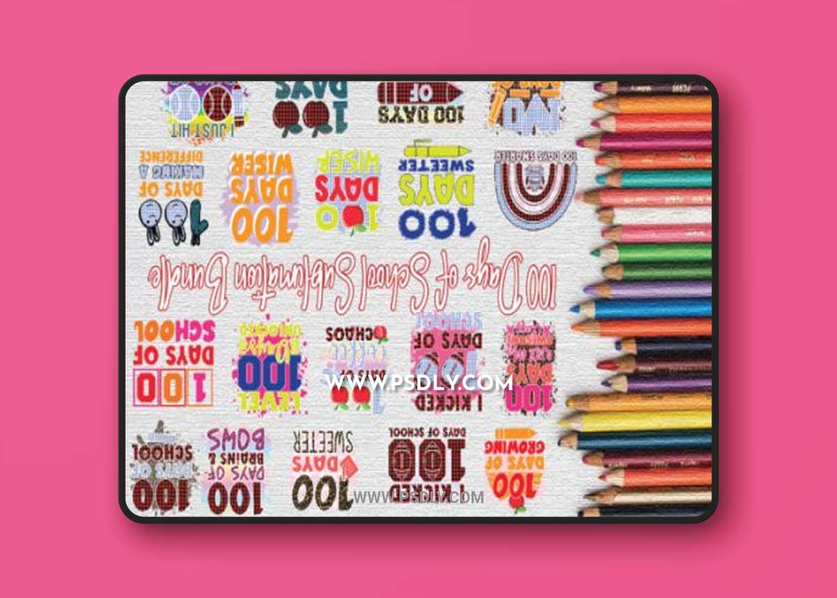 100 Days of School Sublimation Bundle