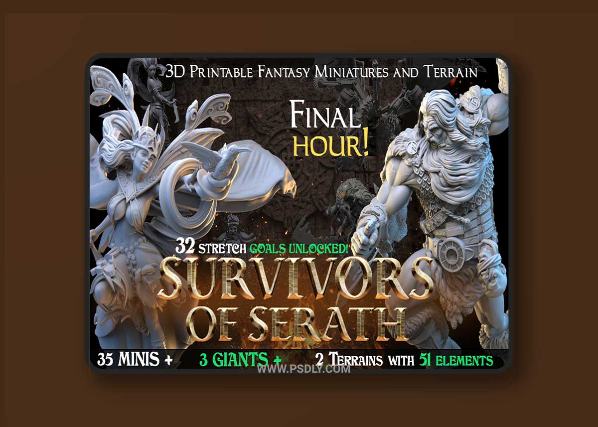 3DArtDigital - Survivors of Serath 3D Printable