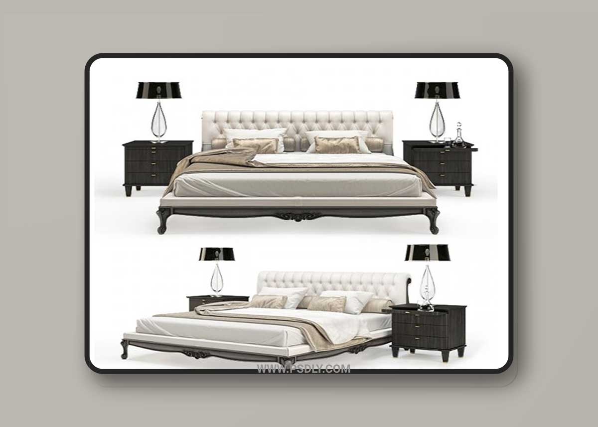 Angelo Cappellini Sansone bed 3D Model