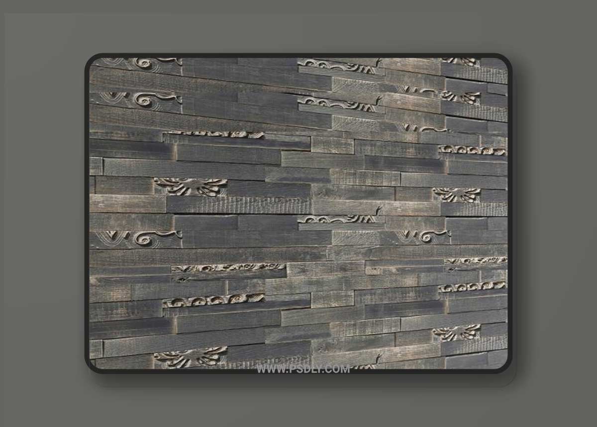 Antique Wood wall 3D Model