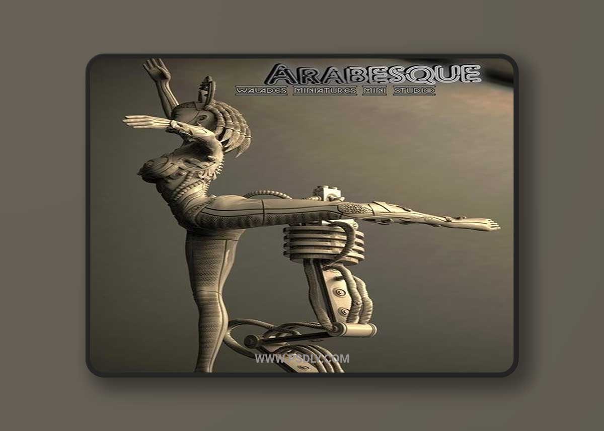 Arabesque 3D Printable 3D Model