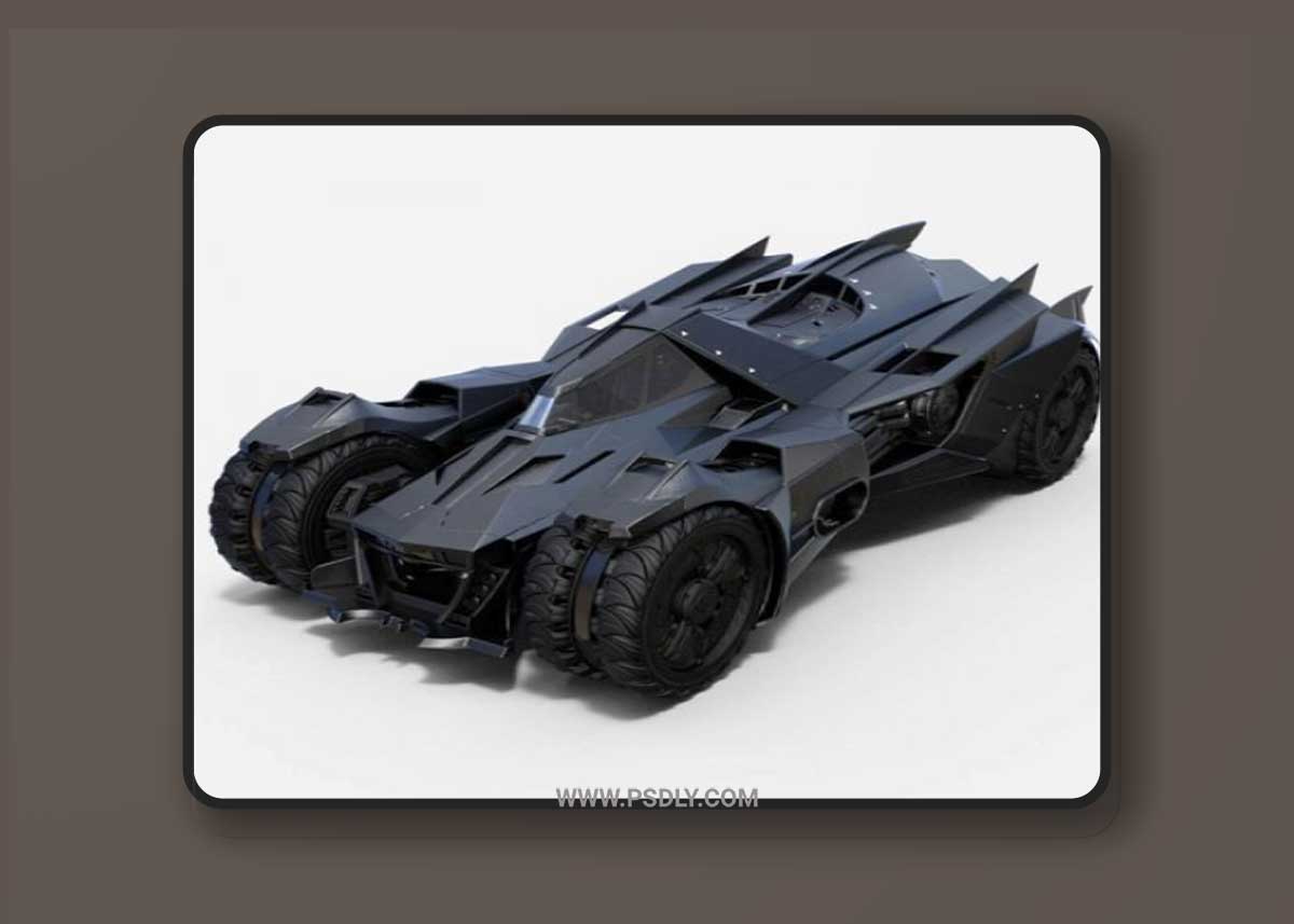 Arkham Knight Batmobile 3D Model