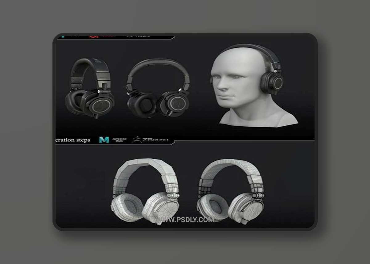 Audio-Technica ATH-M50X 3D Model