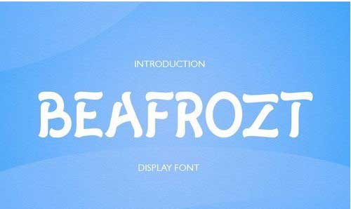 BEAFROZT Font