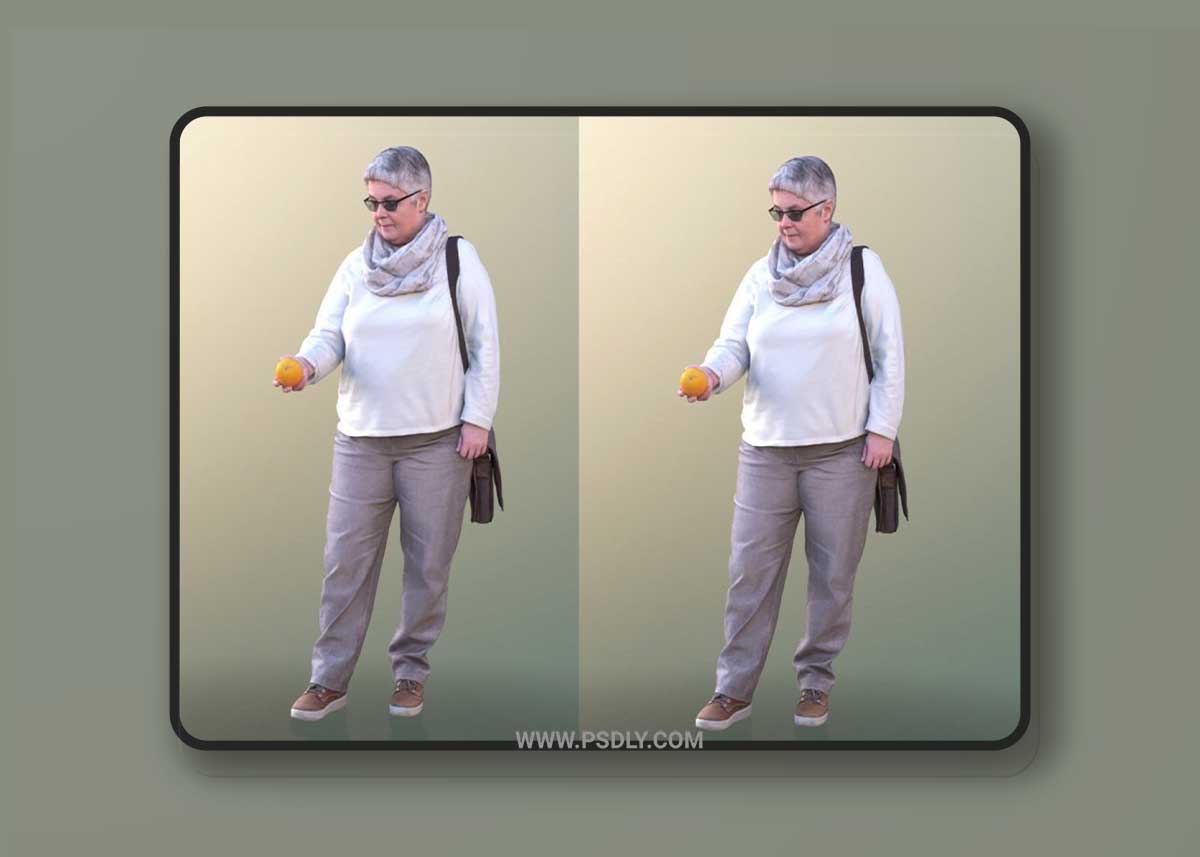 Barbara 10531 - Shopping Casual Woman VR / AR / low-poly 3d model