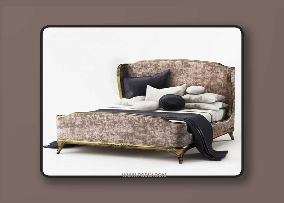Bed US Cali King Jonathan Charles Fine furniture Versailles 494 762-W1-F9