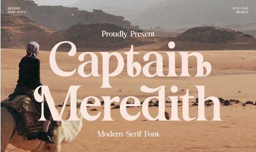 Captain Meredith Serif Font