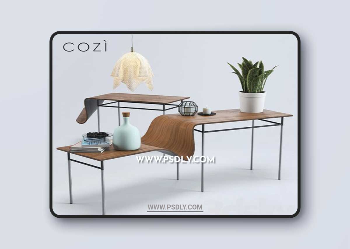 Cozistudio set of Onda tables and Ghost light