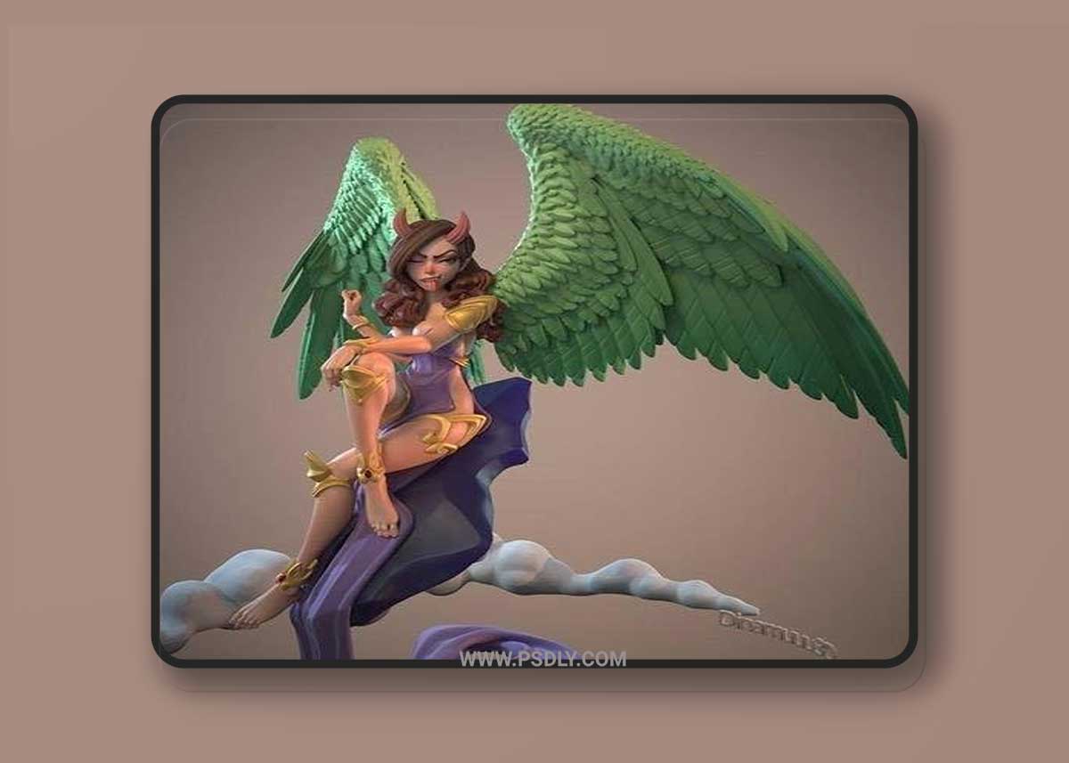 Dinama Alt and Main and NSFW Version STL 3D Model