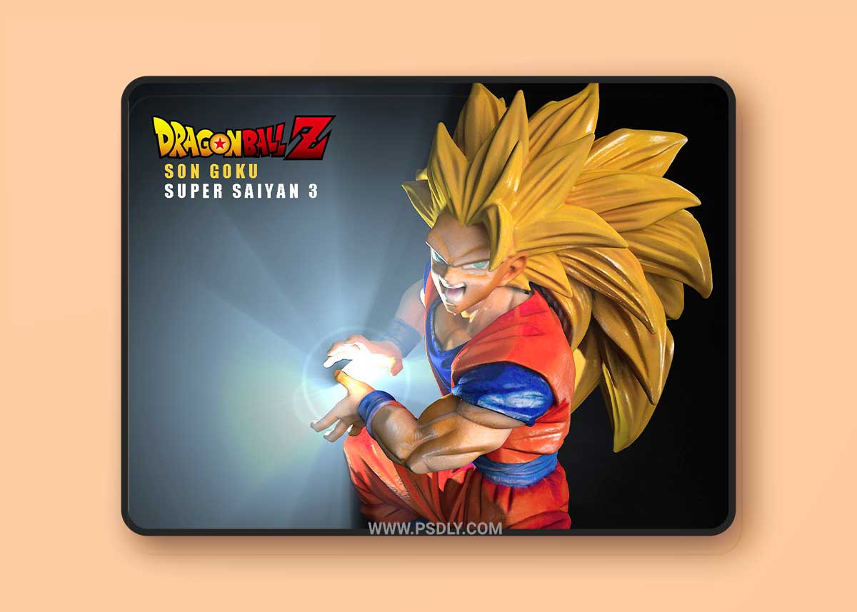 GOKU Super Saiyan3 3D Printable 3D Model