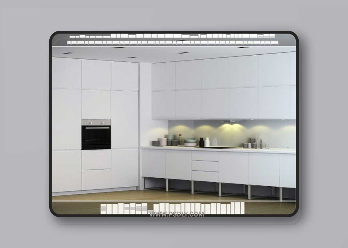 IKEA Kitchen Vokstorp Limhamn 3D Model
