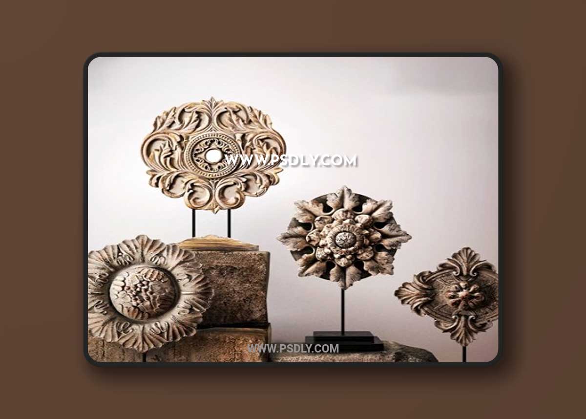 Isaciaga decorative set 3D Model