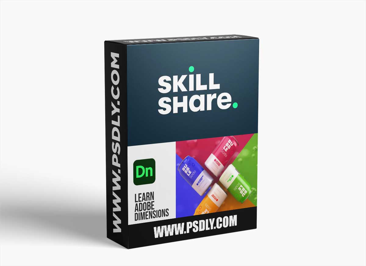 Learn Adobe Dimensions and Create A Soda Can Mockup