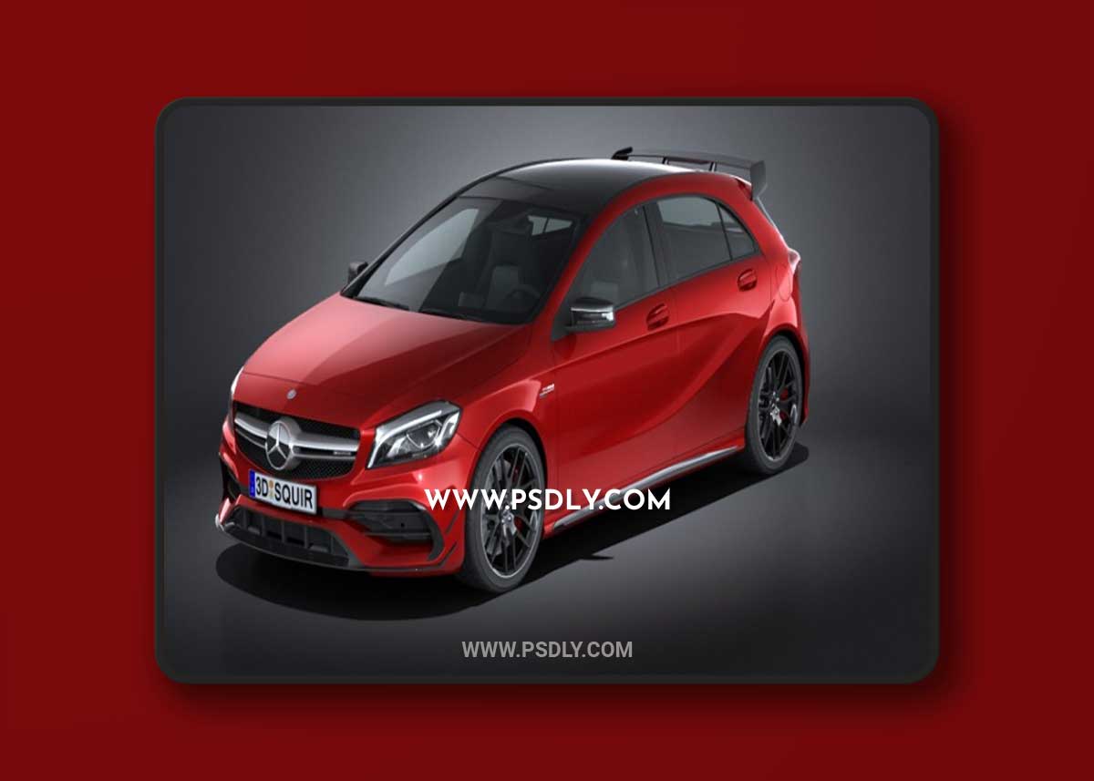 Mercedes-Benz A45 AMG 2017 3D Model