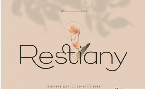 Restiany - Beauty Elegant Expanded Sans Serif 1 Restiany - Beauty Elegant Expanded Sans Serif